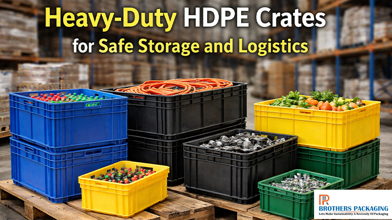 Heavy-Duty HDPE Crates for Safe Storage and Logistics