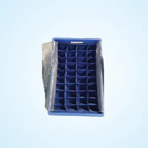 HDPE CRATE WITH PARASUIT CLOTH PARTITION AND DUST COVER Manufacturer in Ahmedabad